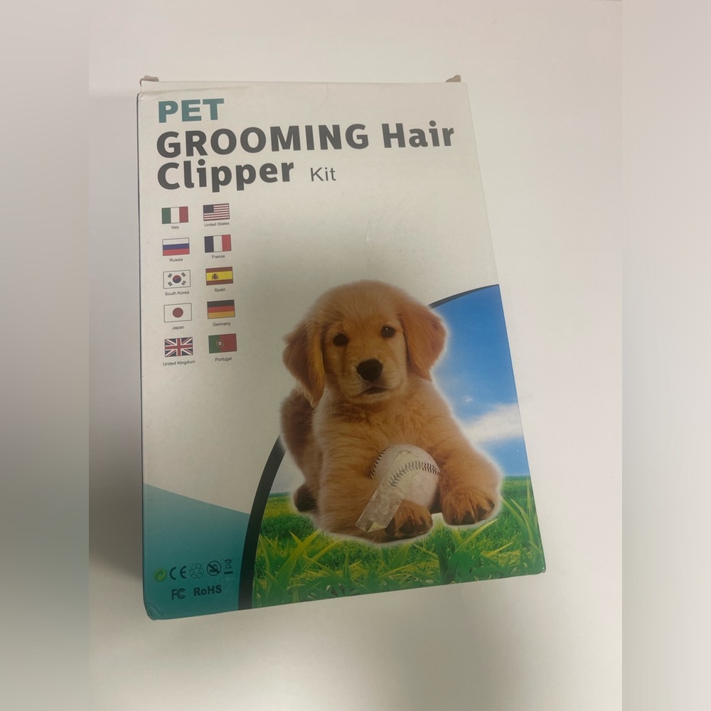 Pet Grooming Hair Clipper Kit - White